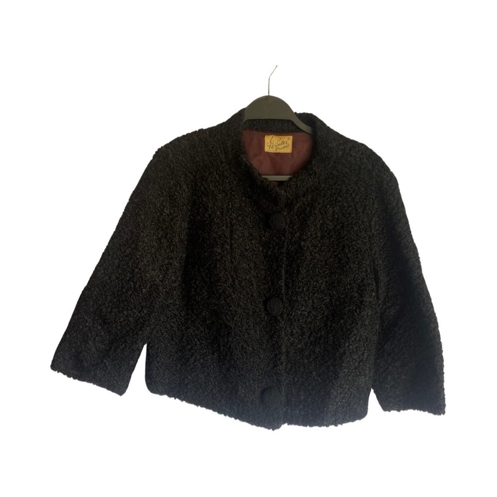 Vintage 1950s Persian Lamb cropped Jacket size m